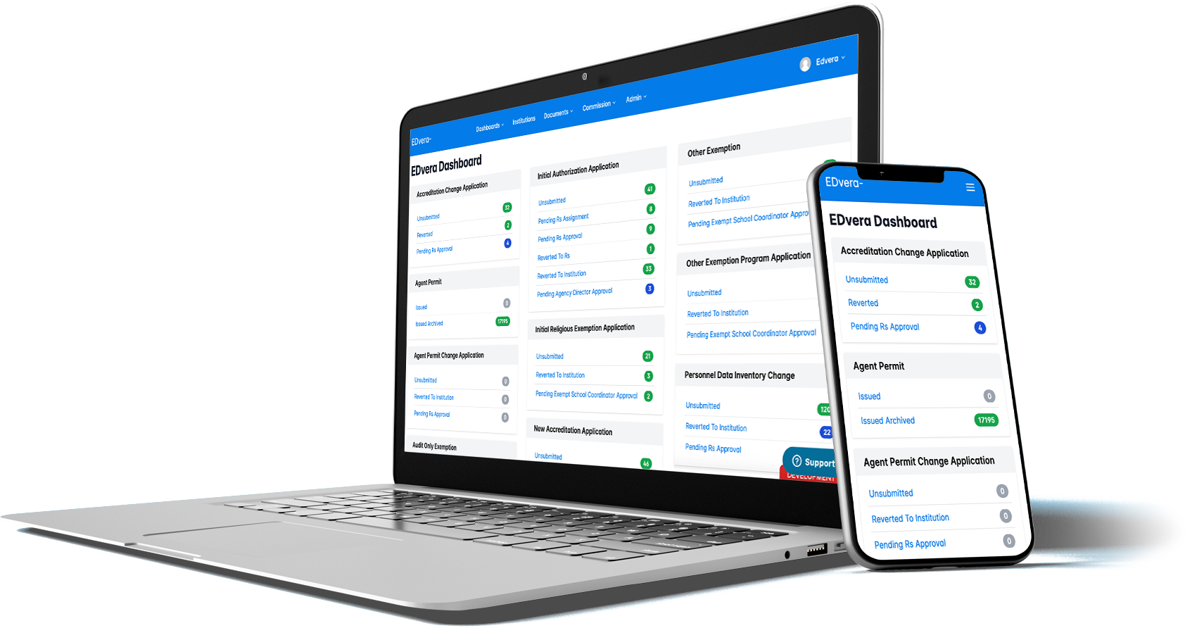 EDvera is a secure document submission platform, no more paperwork!